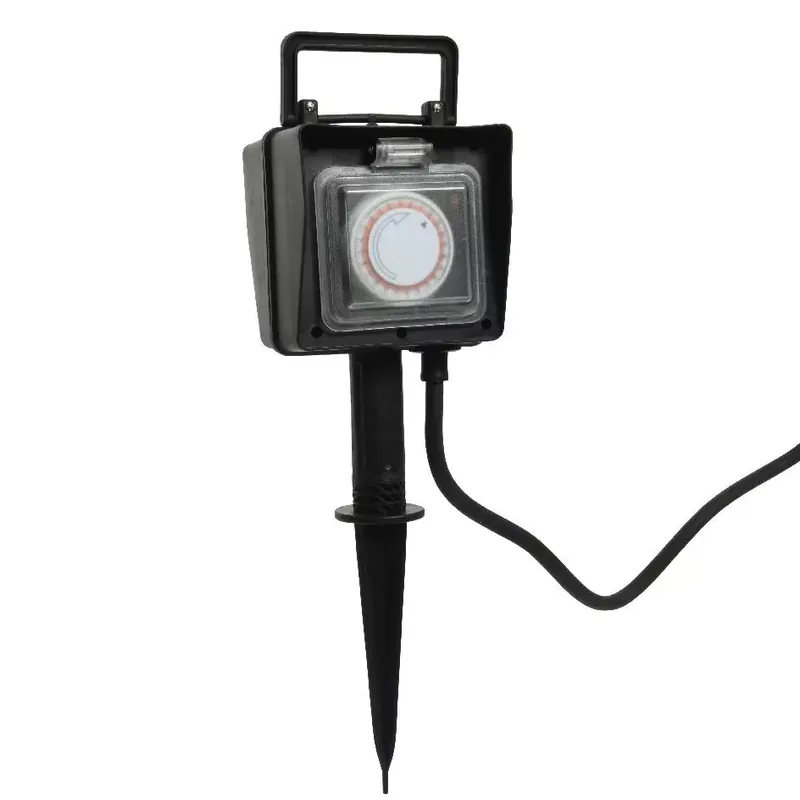 Presa con picchetto da giardino programmabile