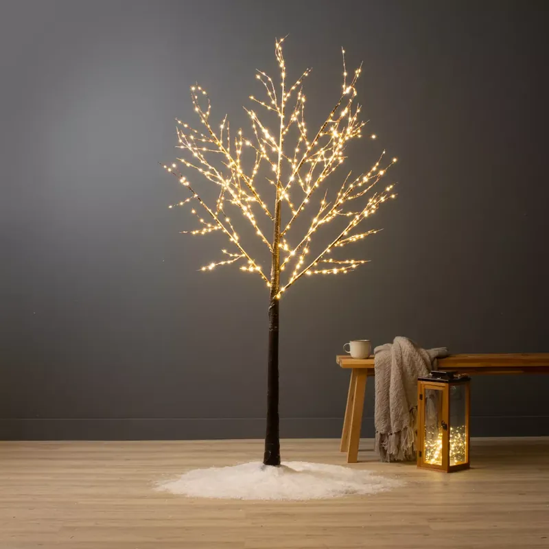 Betulla luminosa 600 LED (180 cm) Betulla Bianco caldo