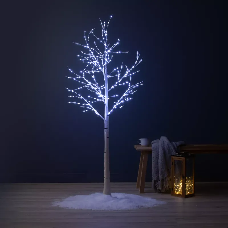Betulla luminosa Wills Micro LED Alt.150 cm Bianco freddo