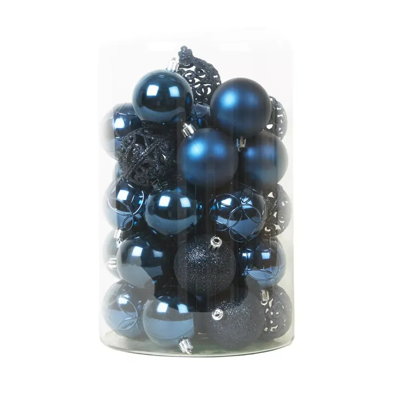 Set di 35 palline di Natale (D60 mm) Aravis mix Blu notte