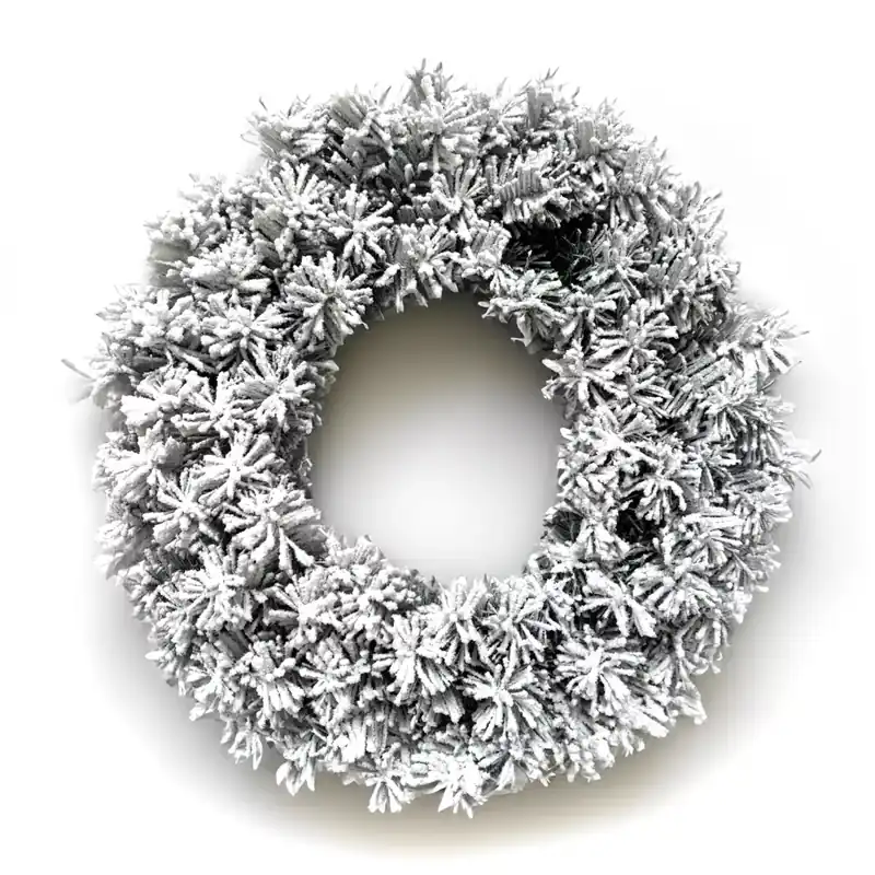 Corona di Natale (D40 cm) Royal Verde innevato