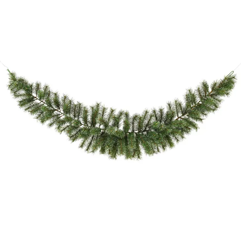 Ghirlanda per albero di Natale (180 cm - D33) Stockholm Verde con rifiniture perlate