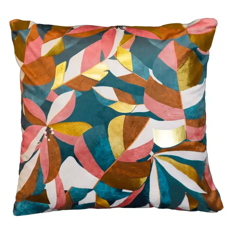 Fodera per cuscino quadrata in velluto (40 x 40 cm) Rosia Multicolore