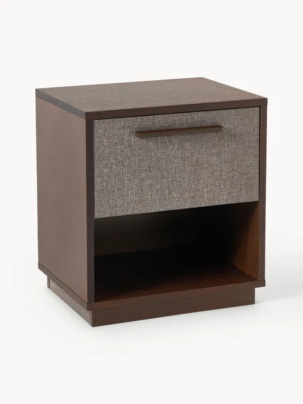 Comodino in legno con frontale imbottito Wisp