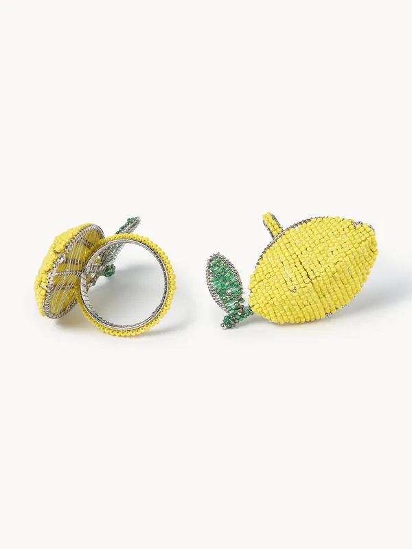 Set di 2 portatovaglioli Lemon