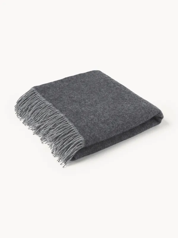 Coperta reversibile in lana Double Face