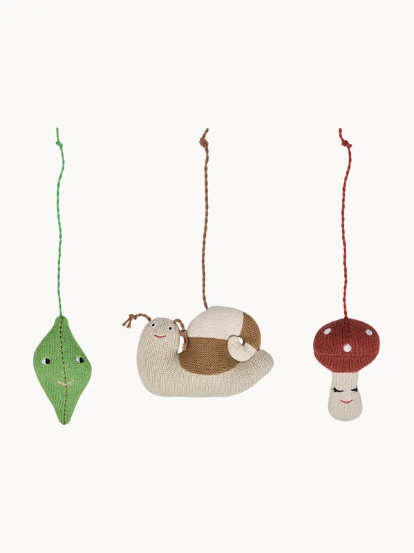 Set di 3 addobbi per albero Forest
