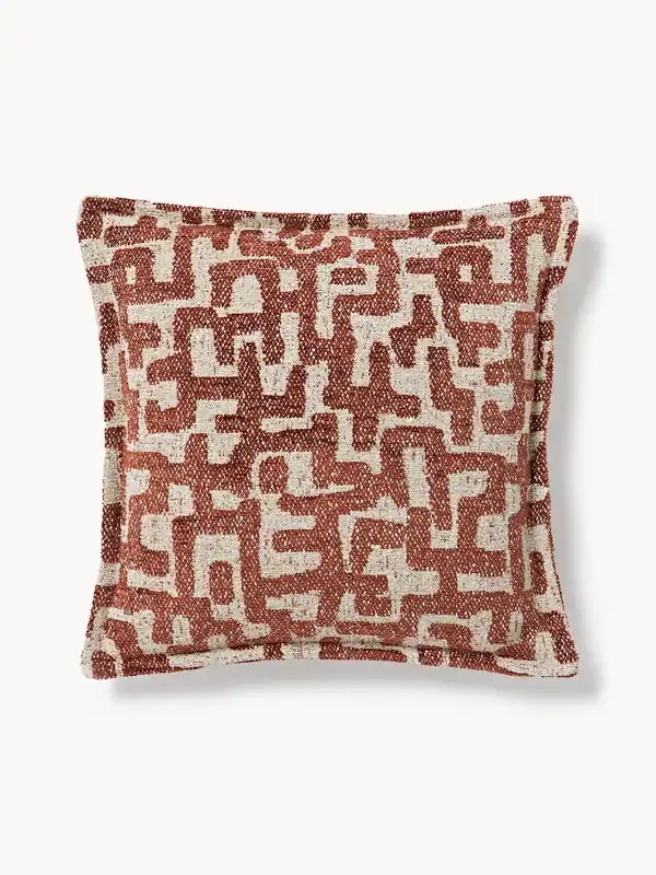Cuscino in viscosa con motivo jacquard Contia