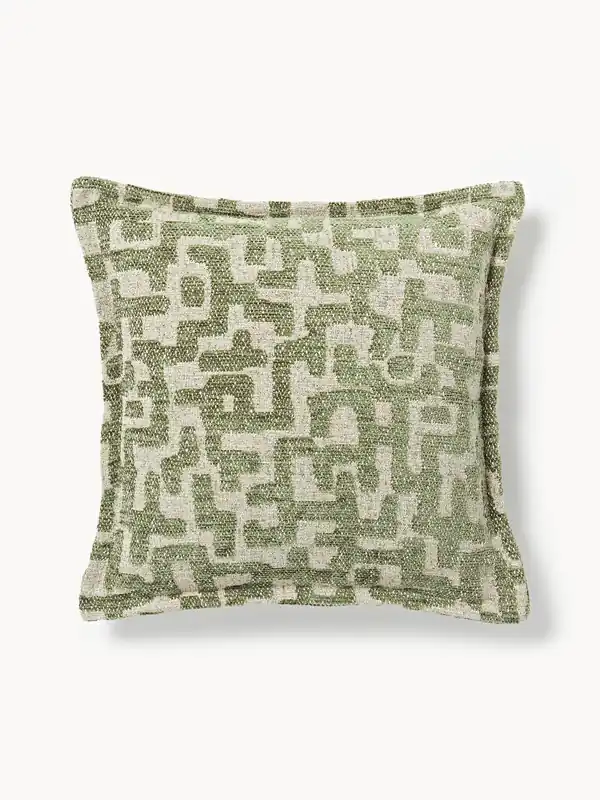 Cuscino in viscosa con motivo jacquard Contia
