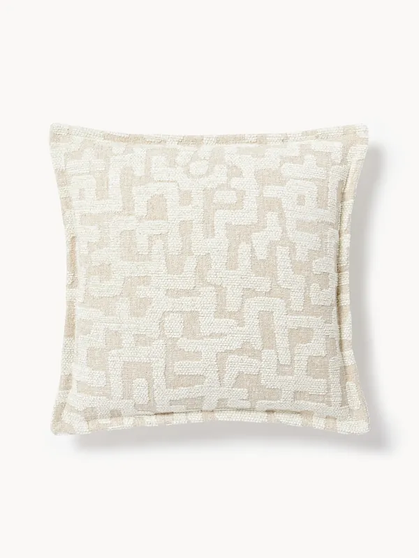 Cuscino in viscosa con motivo jacquard Contia