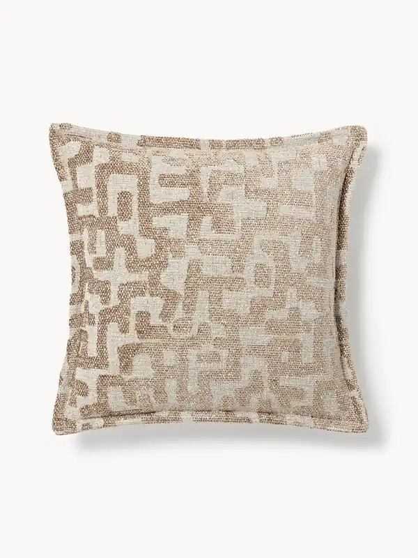 Cuscino in viscosa con motivo jacquard Contia