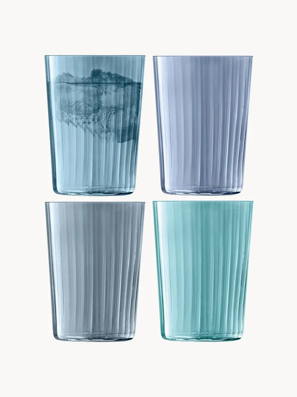 Set di 4 bicchieri dipinti a mano Gems