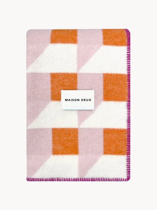 Coperta in lana Cubics