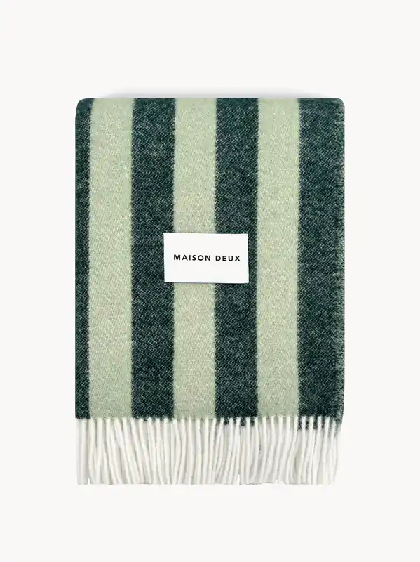 Coperta in lana a righe Candy Wrap