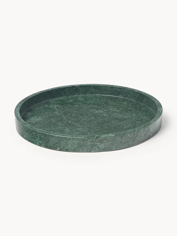 Vassoio decorativo in marmo Venice, Ø 35 cm