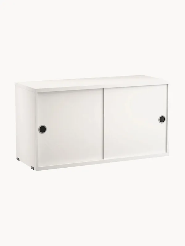 Armadietto con ante scorrevoli String System, larg. 78 x prof. 30 cm