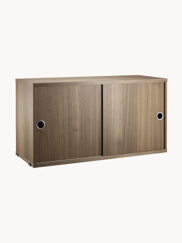 Armadietto con ante scorrevoli String System, larg. 78 x prof. 30 cm