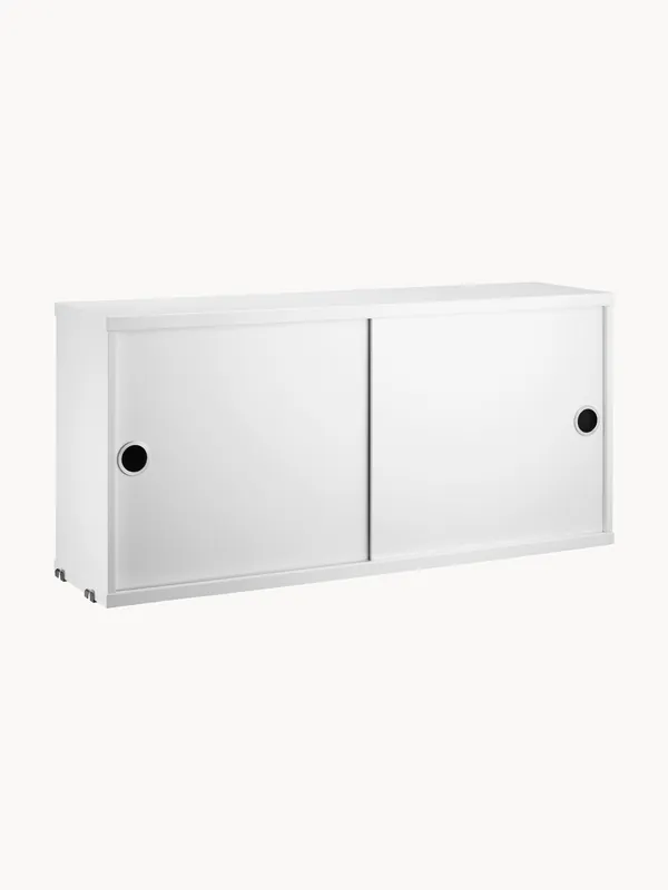 Armadietto con ante scorrevoli String System, larg. 78 x prof. 20 cm