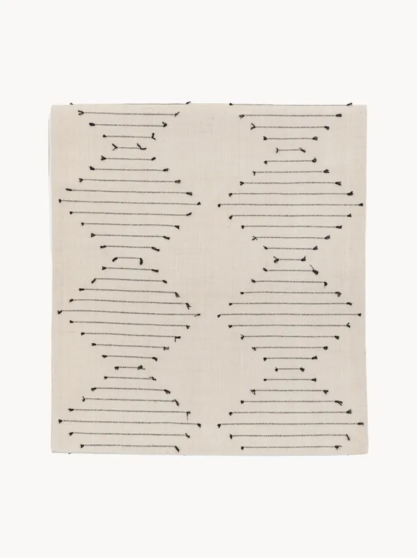 Runner da tavola in cotone Diamond Weave