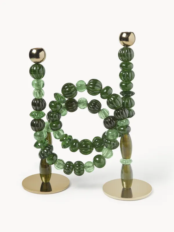 Portacandele fatto a mano Beads