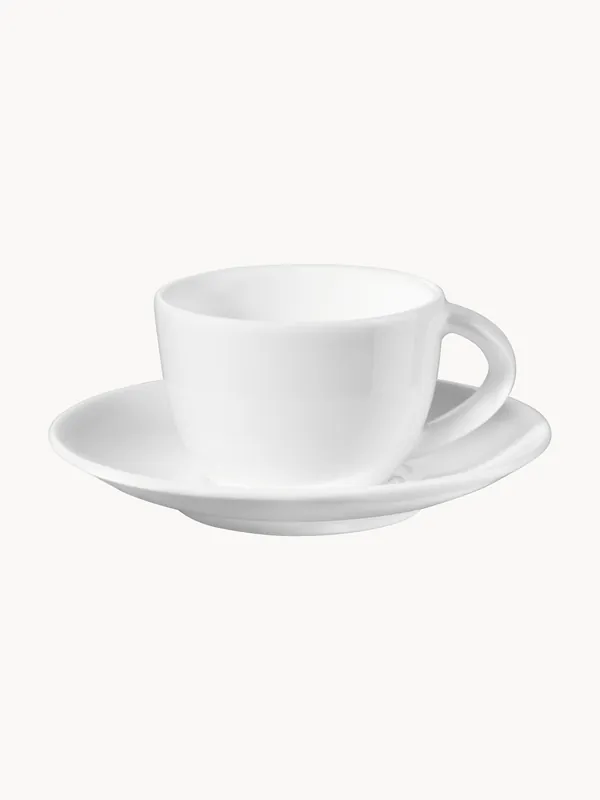 Tazzina con piattino in Fine Bone China Patricia