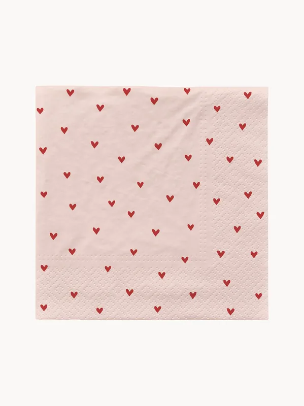 Set di 20 tovaglioli di carta Amor