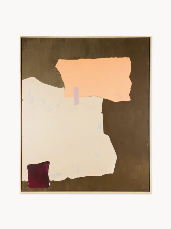 Quadro dipinto a mano con cornice Abstract
