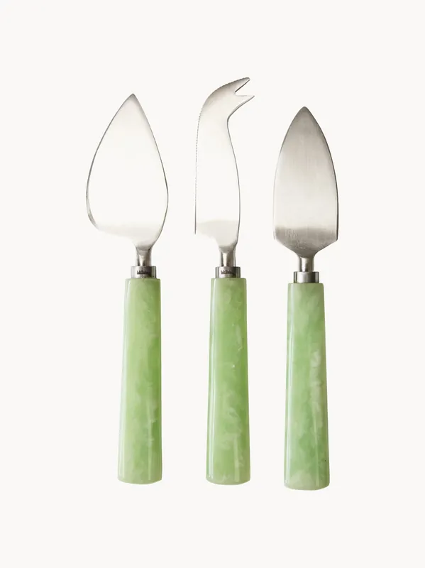 Set di 3 coltelli da formaggio in acciaio inossidabile Muriel