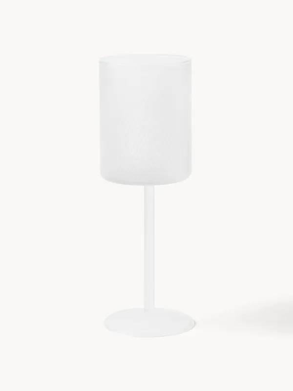 Set di 4 bicchieri da vino bianco in vetro soffiato Limon