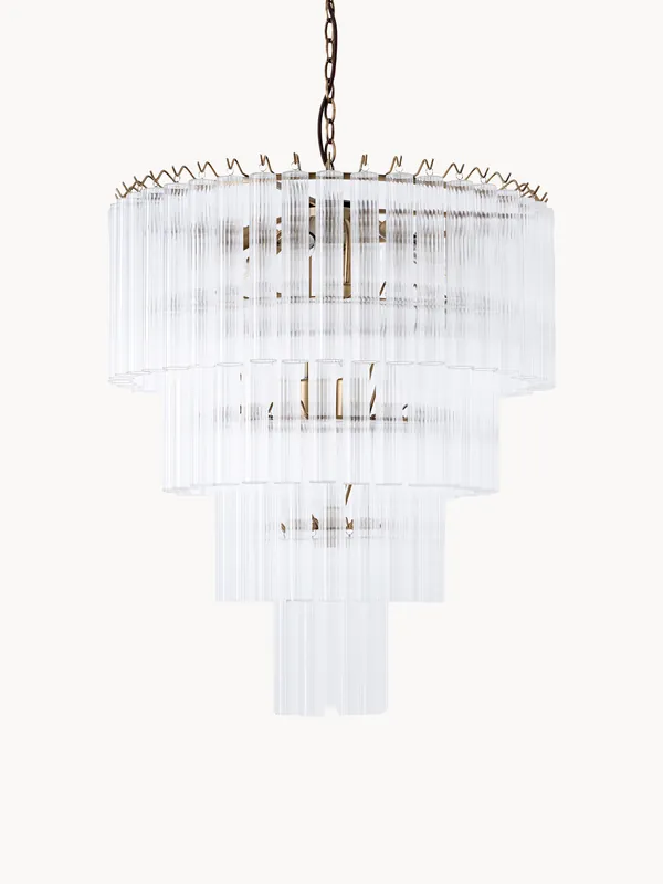 Lampadario in vetro Janae