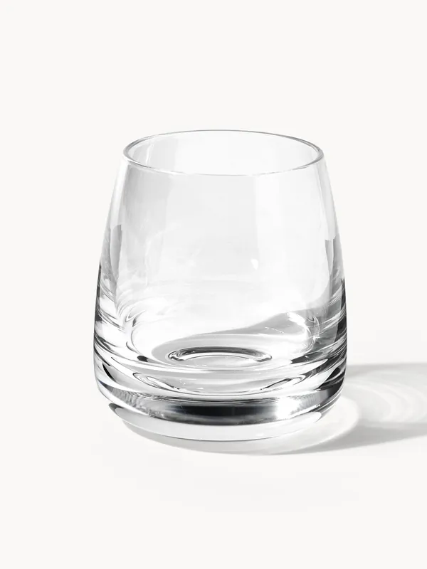 Set di 4 bicchieri in vetro soffiato Pedro