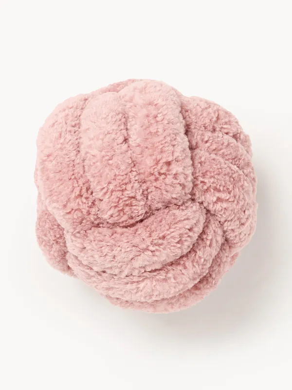 Cuscino annodato in teddy Dotty