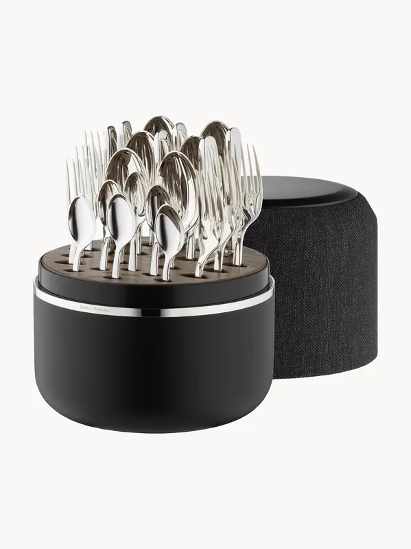 Set di 24 posate fatte a mano lucidate a specchio Alta in scatola, 6 persone