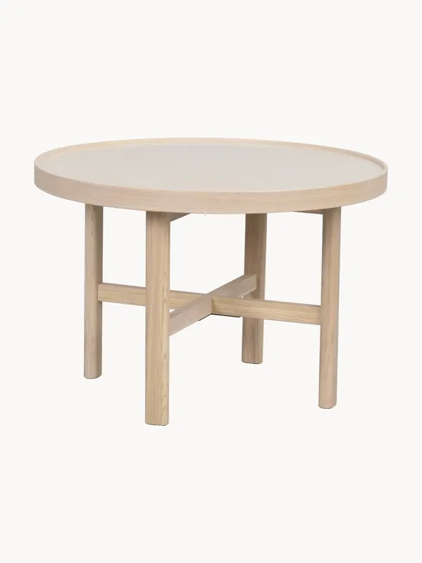 Tavolino da caffè rotondo in legno di quercia Marsden, Ø 60 cm