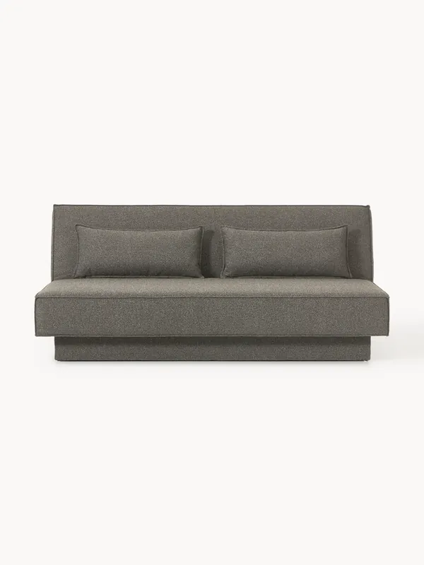 Divano letto in bouclé con contenitore David