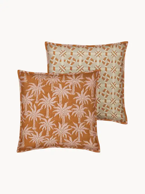 Cuscino reversibile da esterno fatto a mano Laura & Coco