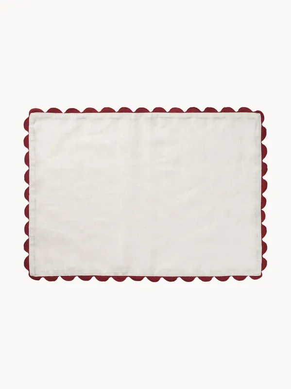 Tovaglietta americana in lino fatta a mano Willow