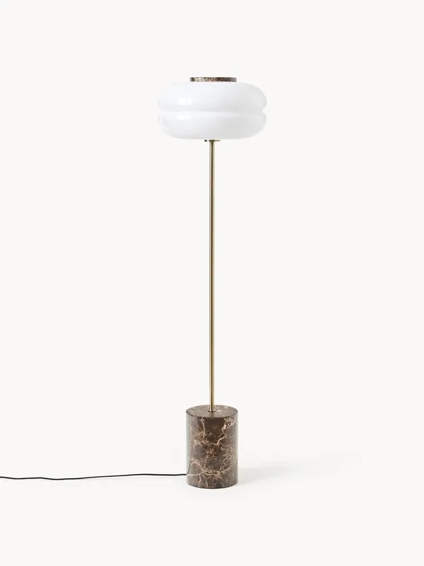 Lampada da terra con base in marmo Bun