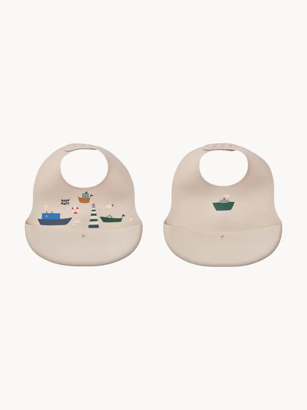 Set di 2 bavaglini in silicone Ember