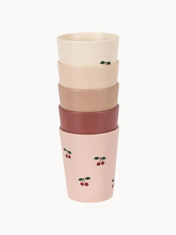 Set di 5 bicchieri per bambini Cherry