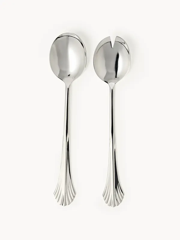 Set di posate per insalata in acciaio inox lucido Ondine