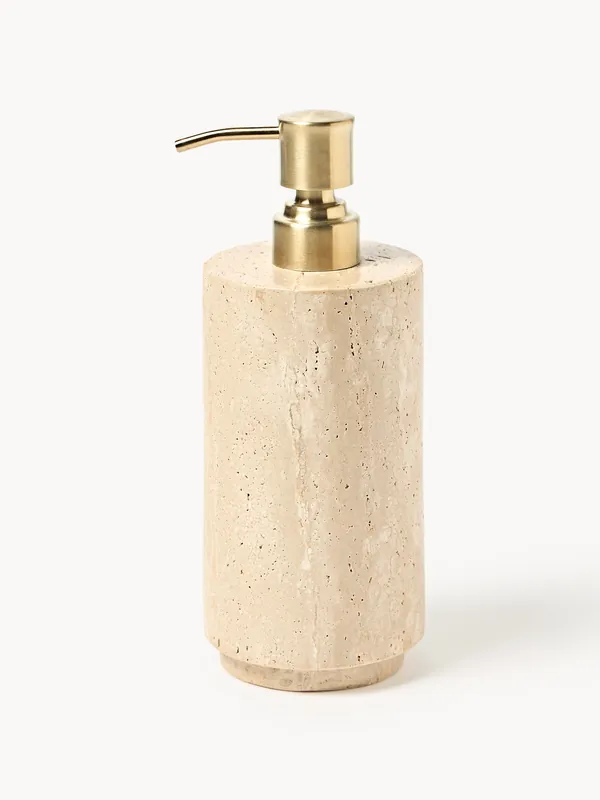 Dispenser per sapone in travertino Susan