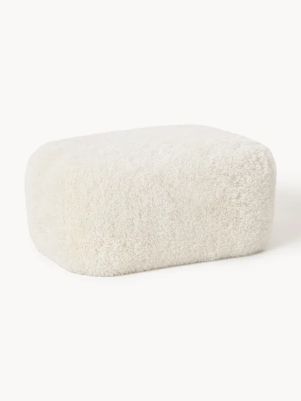 Pouf grande in teddy Wolke