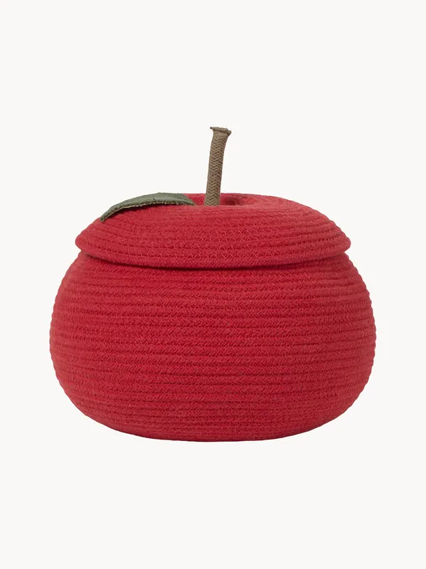 Cesto portaoggetti per bambini fatto a mano Back To School con coperchio