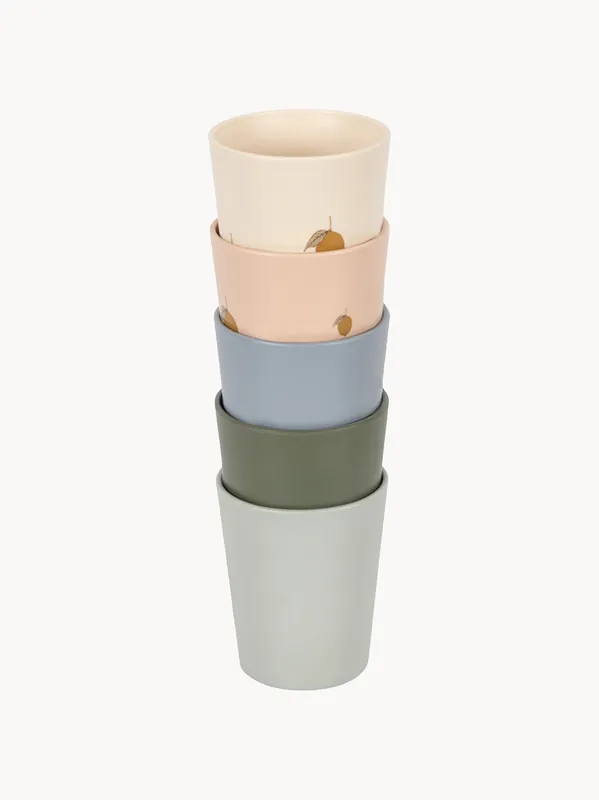 Set di 5 bicchieri per bambini Lemon