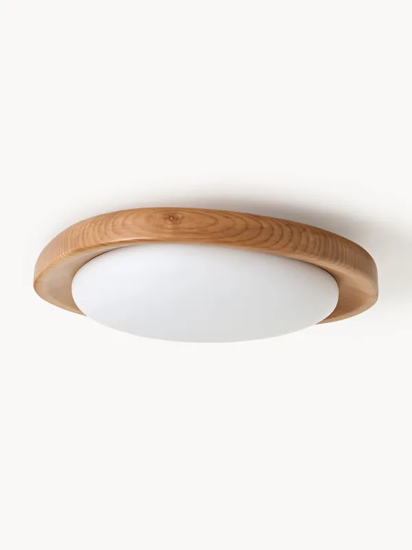 Lampada a sospensione con struttura in legno di frassino Matthew