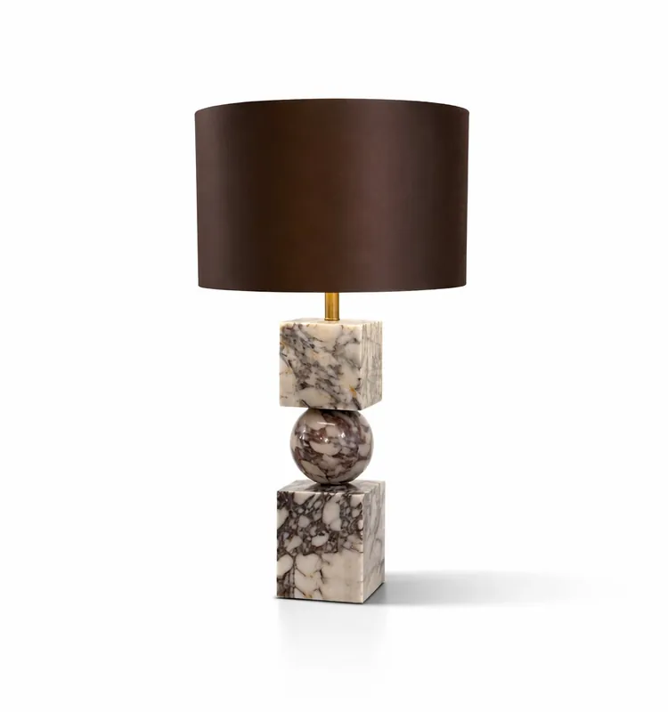 CHELSEA Table lamp Bulgary marble