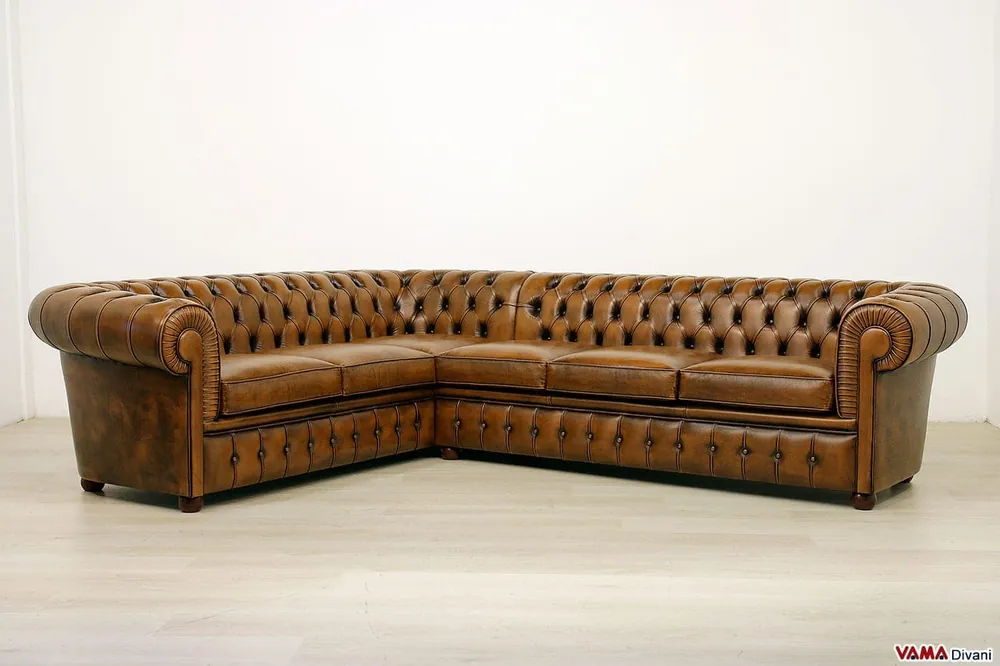 Divano Chesterfield Angolare