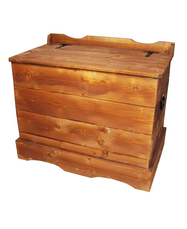 Baule e contenitore in legno “Alba”, artigianale