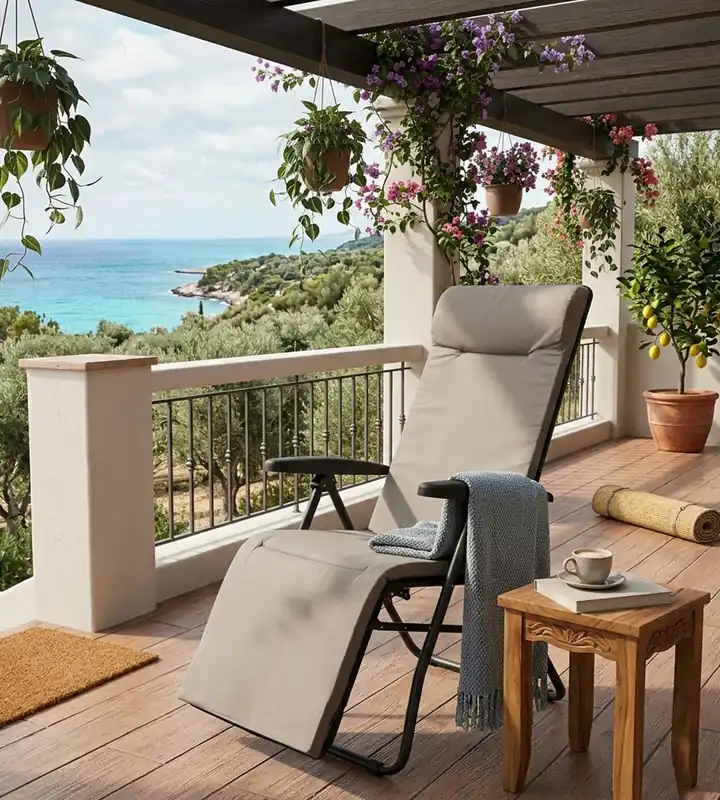 LISA – Poltrona Relax con Poggiapiedi Automatico – Comfort per Interni ed Esterni